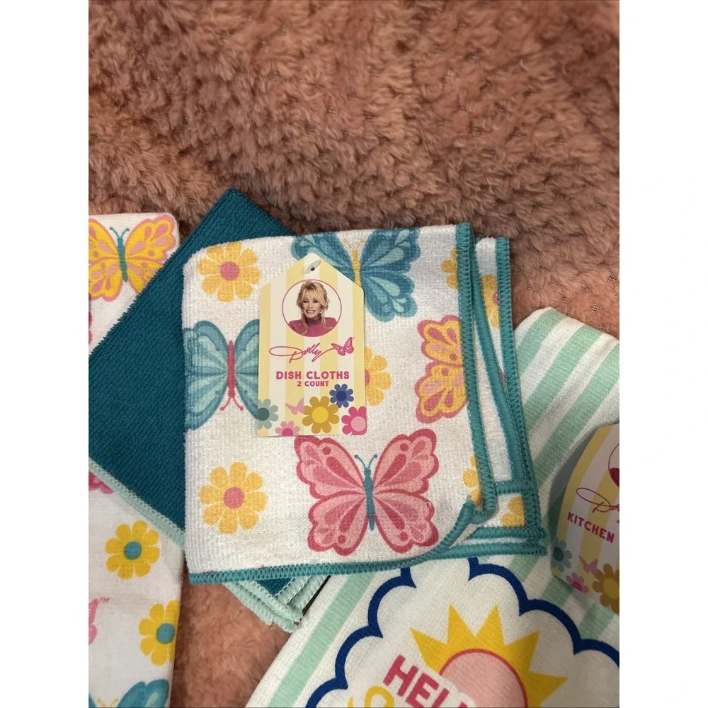 Dolly Parton Summer 2026 Collection Kitchen Towel & Dish Cloth Set